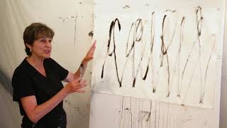 A Painting Start Using Rhythm As A Foundation.