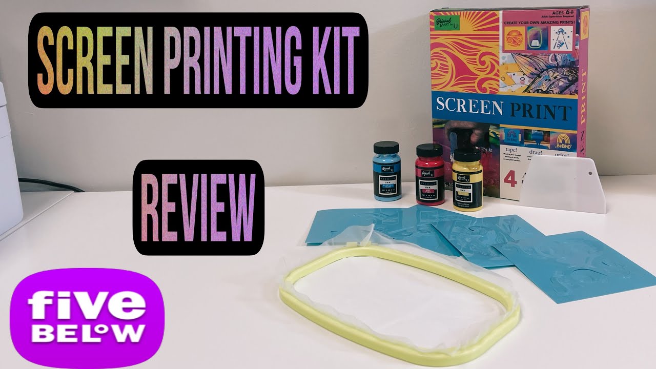 Five Below Screen Printing Revie Unboxing and Review 
