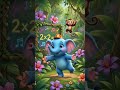 Cartoon elephant teaching multip… 202606021718 #children #familyfriendly #forkids