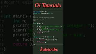 Program To Find Factorial Of Number Using Recursion C Language
