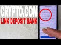 ✅  How To Link Deposit Bank Account To Crypto.com 🔴