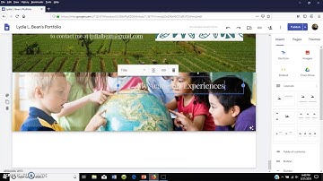 E-Portfolio: How to Add Backgrounds and Text