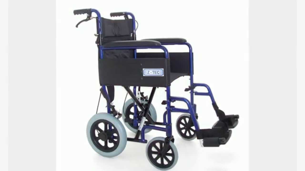 Z-Tec 600-601A H/B Lightweight Folding Wheelchair