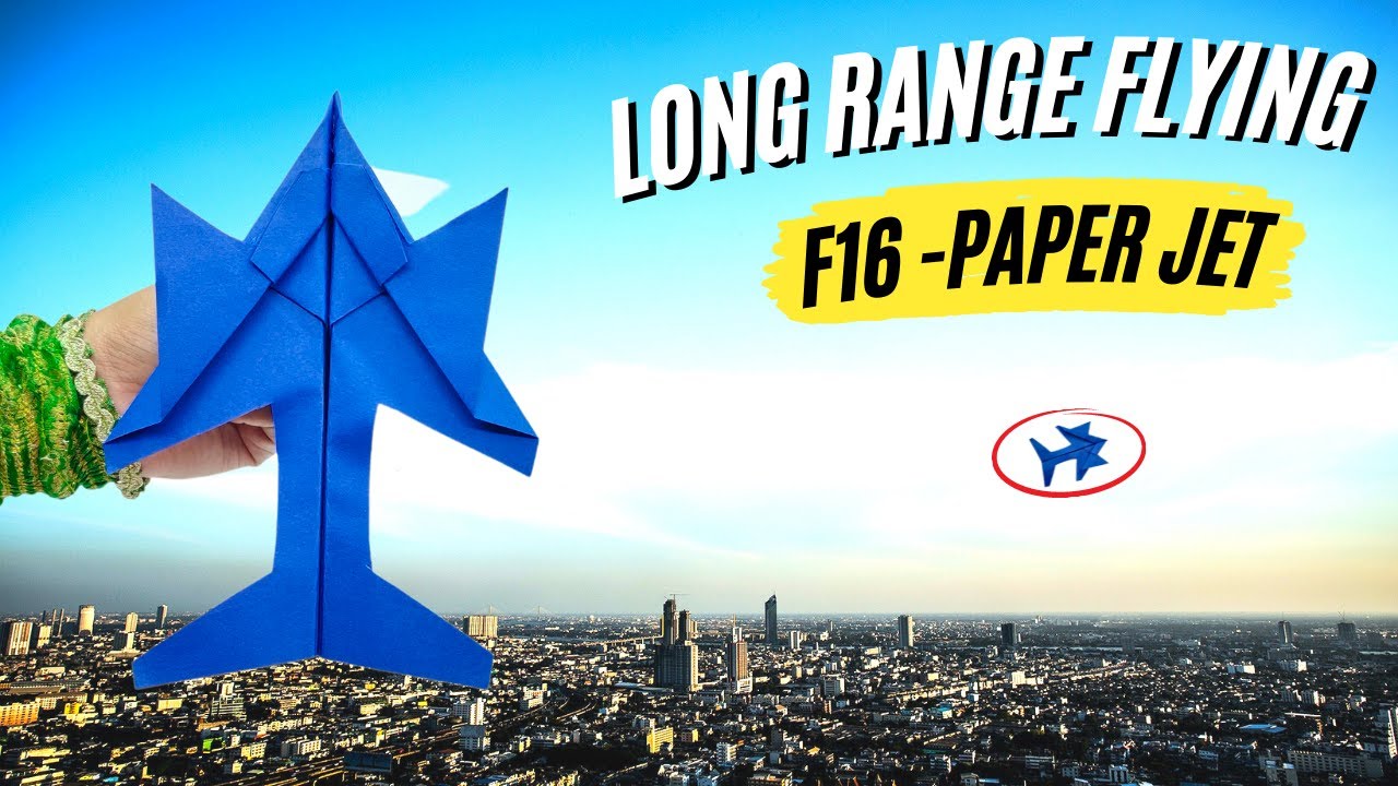 How to Make Paper jet Plane / F16 - Paper Airplane | Origami Jet ...