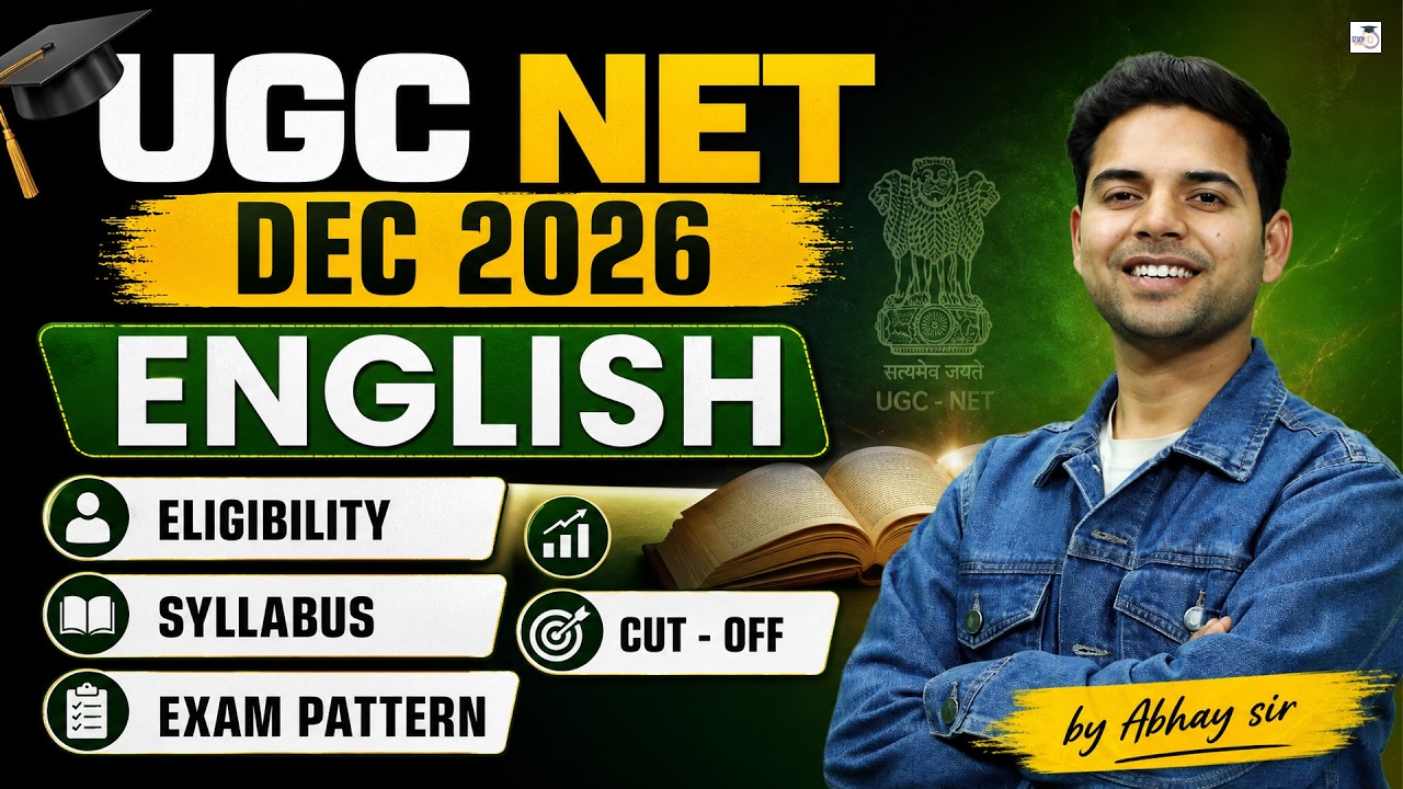 UGC NET English Dec 2026 | UGC NET English Syllabus, Eligibility, Exam Pattern & Cut Off