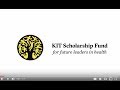 KIT Scholarship Fund (short version)