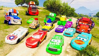 Crazy Track - Race All Disney Cars Lightning McQueen & Monster Trucks Mcqueen The King and Friends