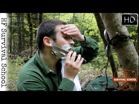 წვერის გაპარსვა დანით ტყეში