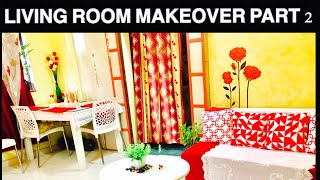 Small Indian Living Room Decorationg Ideas | DIY | Cheap Makeover part 2