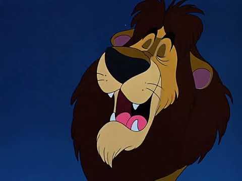 Lambert The Sheepish Lion Ending Lambert Headbutts The Wolf Off The Cliff