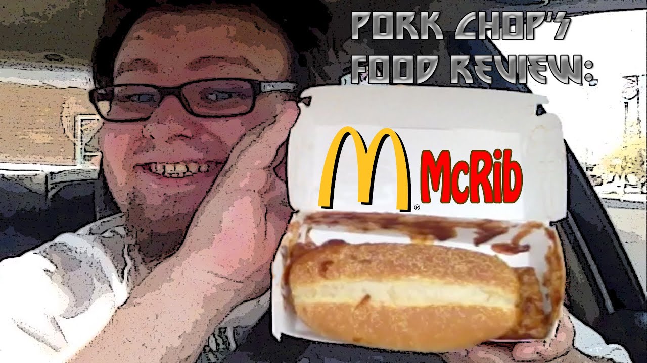 Pork Chop's Food Review: McDonalds' McRib (Buy 1 Get 1 for $1) - YouTube