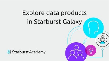 Explore data products in Starburst Galaxy | Starburst Academy