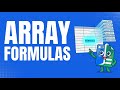 Run array formulas in Excel and Sheets without formulas