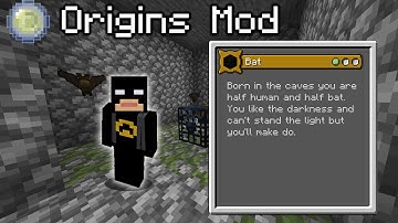 Minecraft Origins Mod - The Bat Origin!
