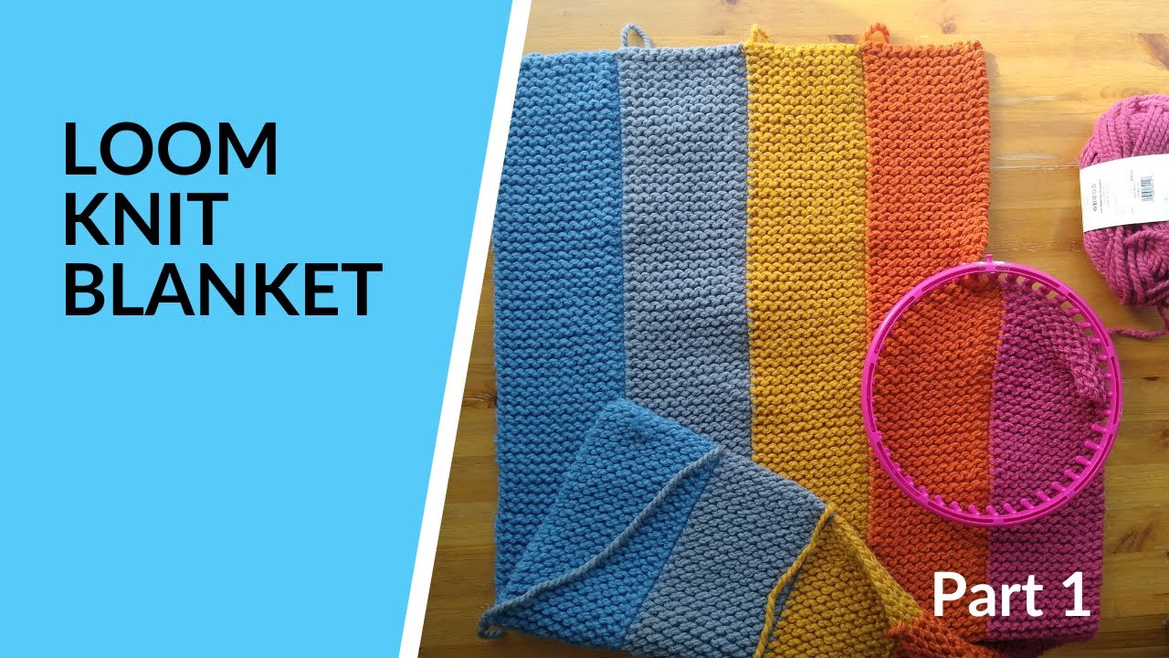 Loom Knit Baby Blanket With Crochet Edging PATTERN.