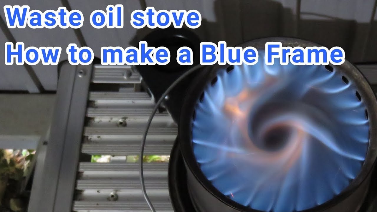 Waste oil burner. 2023 How to make a Blue flame.【024】