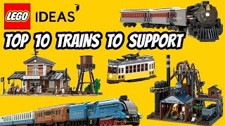 Top 10 Lego Ideas Trains Gaining Support