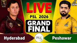 PSL Live: Peshawar vs Hyderabad Grand Final T20 Live Match Today | PZ vs HYK Live Score &amp; Commentary