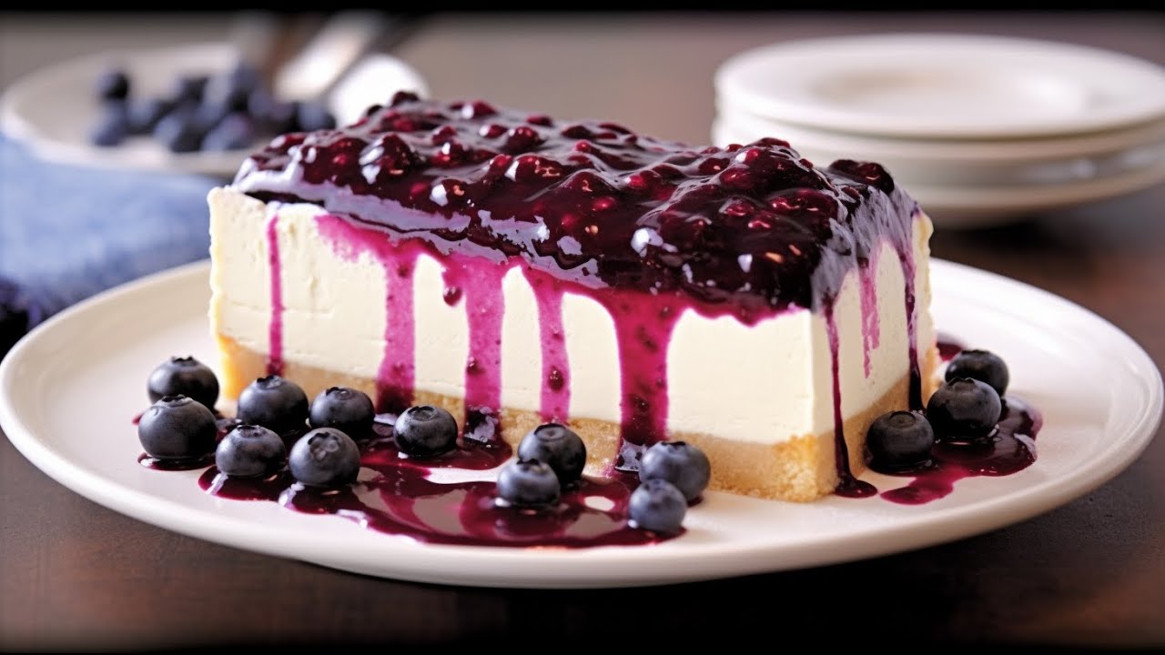 Tarta de Queso y Limón sin Horno | Postre muy Fácil, Rápido y Delicioso