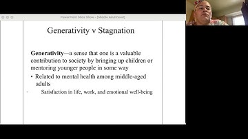 Lifespan Development: Middle Adulthood - Dr. McMunn