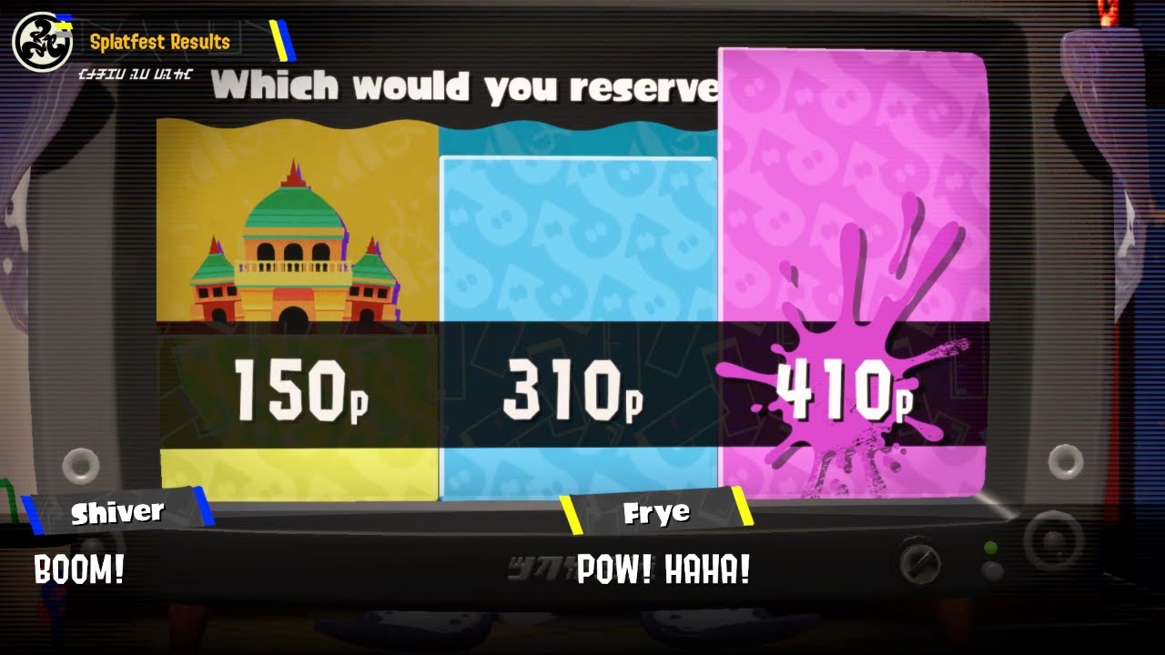 Splatoon 3: Splatfest results - Palace Vs. Theme Park Vs. Beach - YouTube