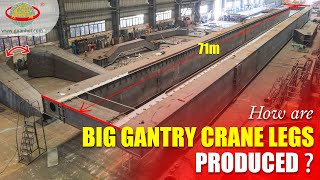 Double girder gantry crane legs produce Video