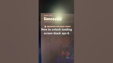 How to unlock loading screen black ops 6