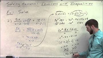 Solving Rational Equations and Inequalities