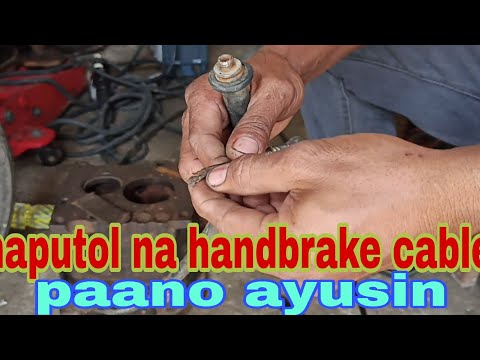 Video: Paano ko maaayos ang aking emergency brake cable?