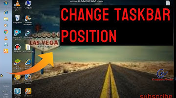 How To Change position of Taskbar in windows 7