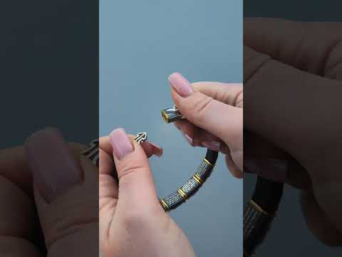 Браслет «Отче наш» зі срібними позолоченими вставками 4144/1з, видео 1