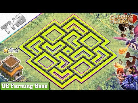 NEW Clash Of Clans TH8 Base 2018 NEW Town Hall 8 Dark Elixir Farming Base – Clash Of Clans
