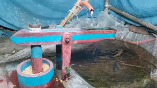 water powered pounder corn mill live