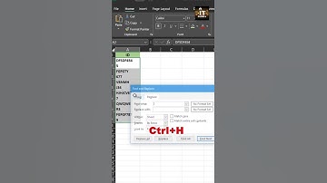 Advanced Tricks of Find and Replace in MS Excel #exceltricks #excel #shorts