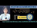 ALJABAR | SOAL OLIMPIADE UNIVERSITAS AIRLANGGA 2025 BAGIAN 4