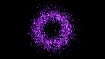 purple star particle circle effect  - Download Stock Footage
