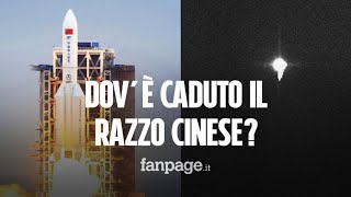 Dov'è caduto il razzo cinese, finito nel mezzo dell'Oceano Indiano: nessun impatto con l'Italia