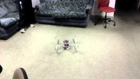 Indoor Aeroquad test - first time with propellers