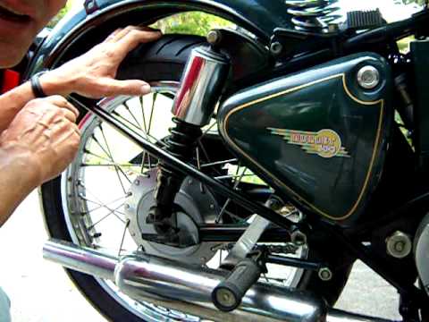 How to remove the rear wheel from a Royal Enfield Bullet motorcycle
