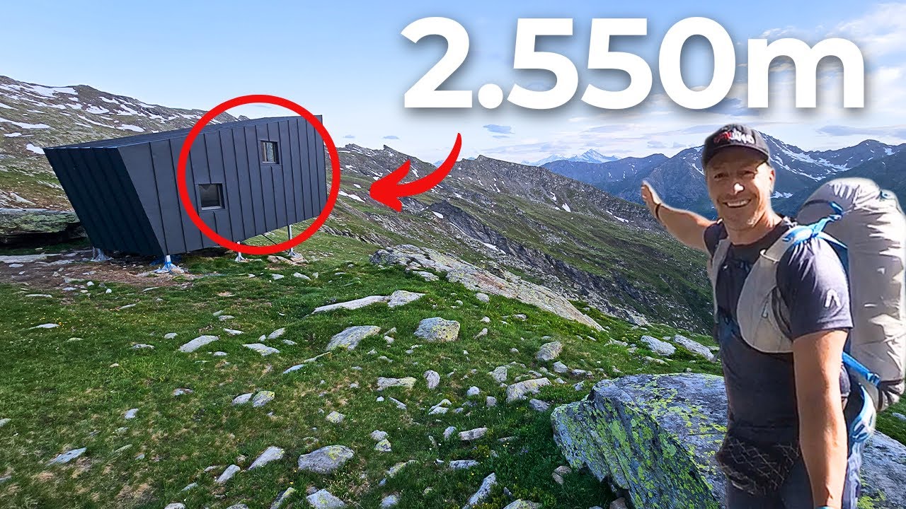 Übernachtung auf 2550m in einer Biwakschachtel in den Bergen!