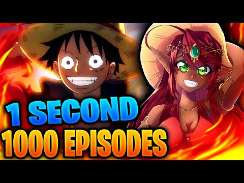 THIS IS SO COOL!!  1 Second from 1000 Episodes of One Piece Reaction 