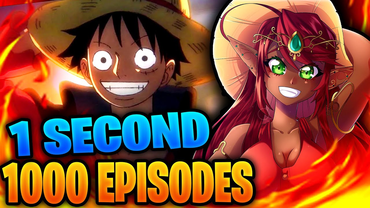 THIS IS SO COOL!!  1 Second from 1000 Episodes of One Piece Reaction 