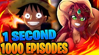 THIS IS SO COOL!! | 1 Second from 1000 Episodes of One Piece Reaction