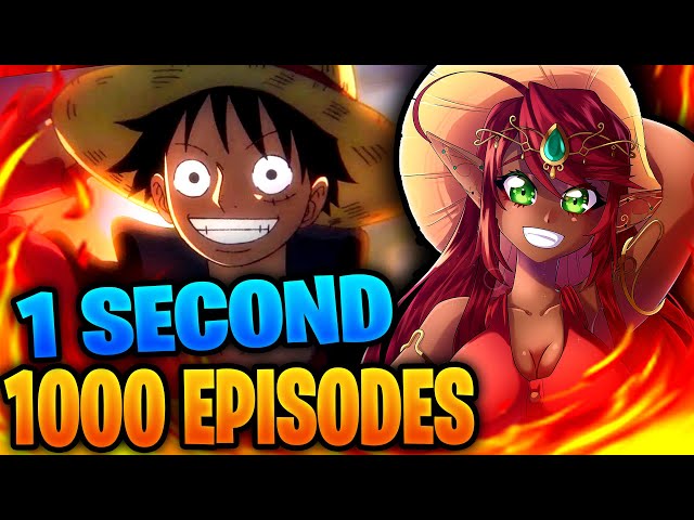 One Piece Looks Back with One Second From All 1000 Episodes