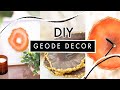 DIY Resin Geode Decor Tutorial // diy decor ideas (so fancy) ✨