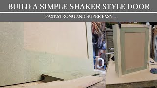 Build a shaker style door