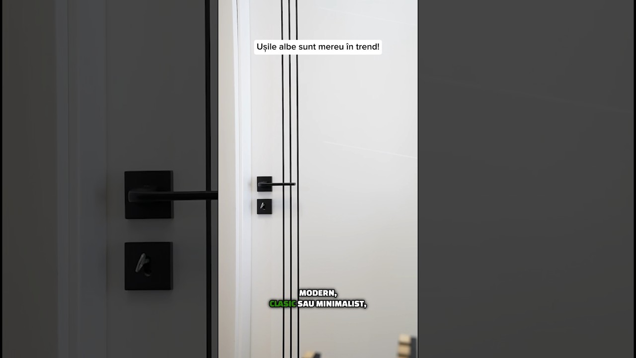 Ușile albe sunt mereu în trend! 