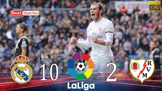 Real Madrid 10×2 Rayo Vallecano LA Liga 2015 Extended HighLight Full HD 1080P 🎤 《احمد الطيب》