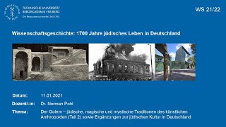 8. Vorlesung &quot;1700 Jahre jüdisches Leben in Deutschland&quot;