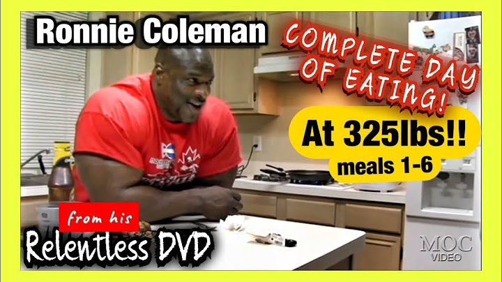 Ronnie Coleman - 325lb FULL DAY OF EATING!! - Relentless DVD (2006)